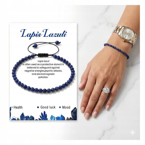 Lapis Lazuli stenarmband - Energi, Skydd, Harmoni
