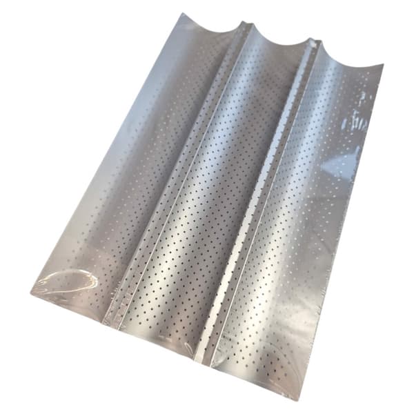 Bageform til 3 baguetter 38x24,5x2,4 cm