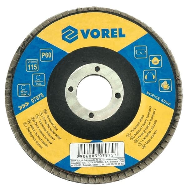 Flapskive P60 125 mm 07985 VOREL