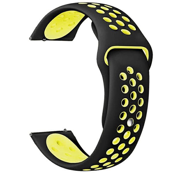 Beline Urrem 22mm Sport Silikone Sort og Gul