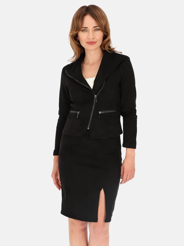 KORT DAMJACKA I FULL MOCKAS MED DRAGKEDJA