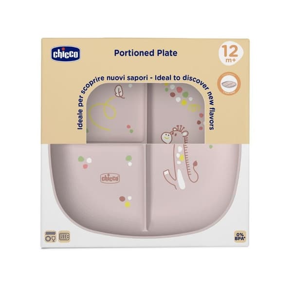 3-delt beige tallerken 12m+
