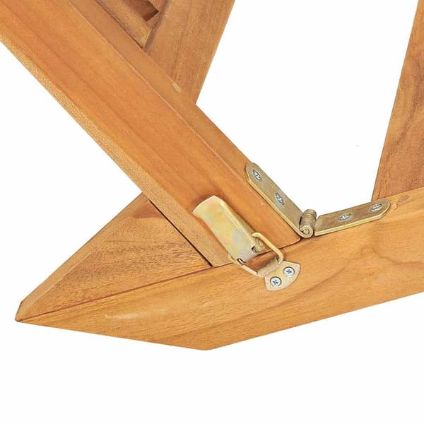 vidaXL Solstol massiv teak