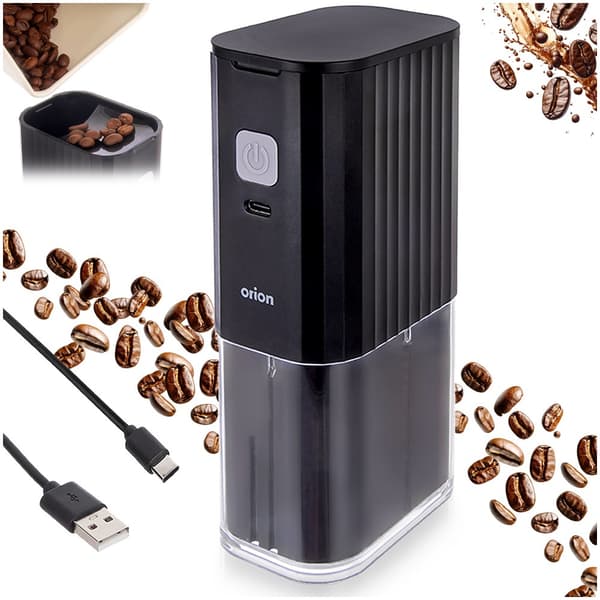 Elektrisk trådløs kaffemølle 16 cm