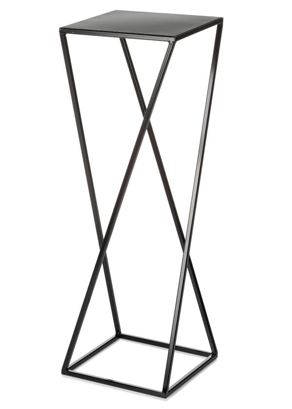 Moderne sort stående blomsterstand 70 cm