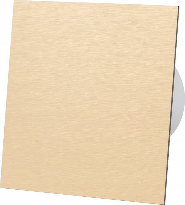 dRim 125 TS Timer Ventilator Børstet Guld Ventilator Plus Panelsæt