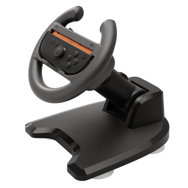 Yaxo-stativ med Joy-Con racing SET-hållare för NS/NS2 Techno Black