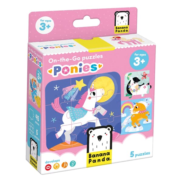 Pussel för på språng. Ponnyer 3+
