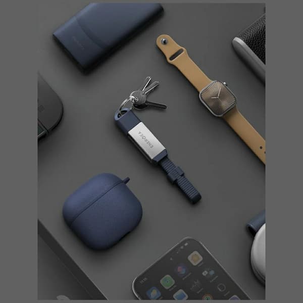 Energea Sheath Key 2-i-1 USB-C til USB-C/USB-A kabel 480 Mbps 60W 15 cm blå