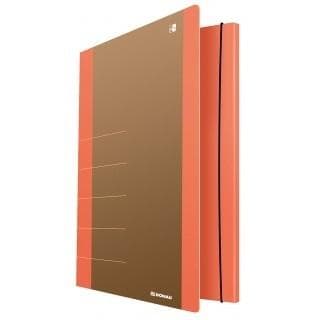 DONAU orange A4 elastisk mappe