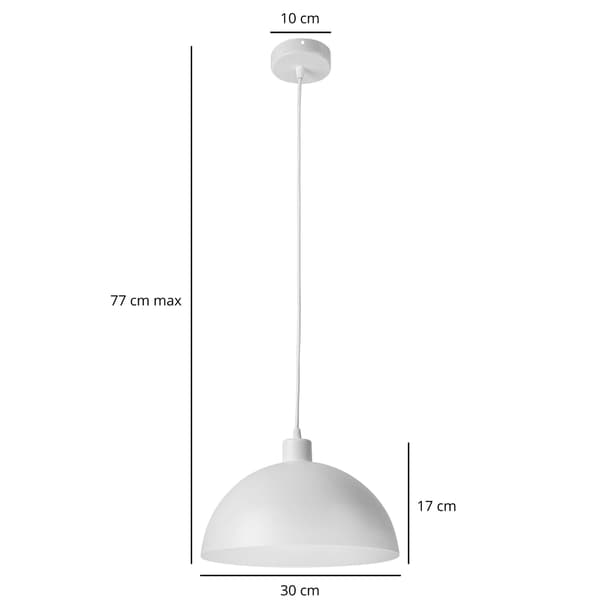 Tornado KU1 lampa vit