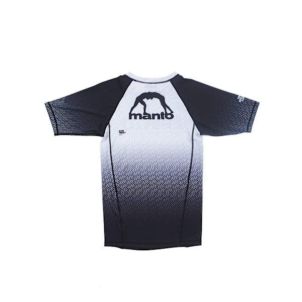 MANTO Herr Kortärmad Rashguard RANK Vit L | CDON
