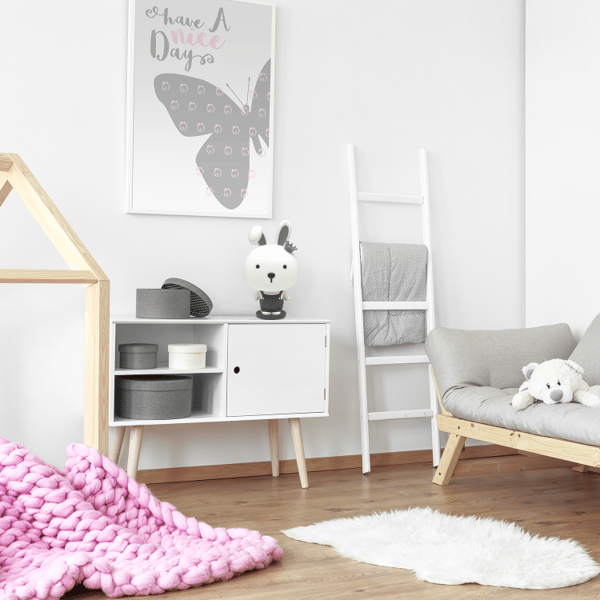 Dekorativ lampe med kanin E14 - Grå