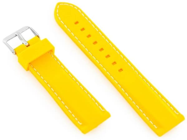 Gummirem til ur U20 - gul 18mm