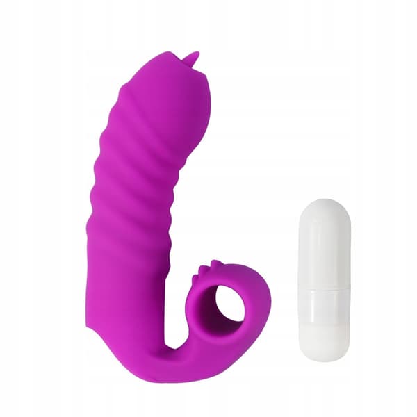 Silikone Fingervibrator Vandtæt Trådløs Lydløs Sort