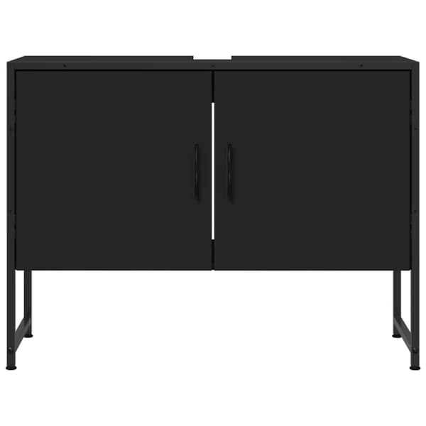 vidaXL håndvaskskab sort 80x33x60 cm