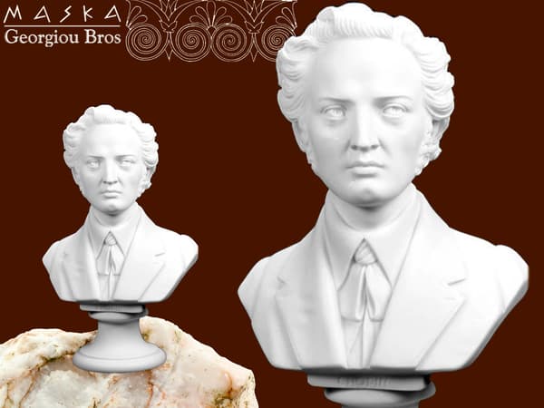 Chopin - rintakuva - alabasteri