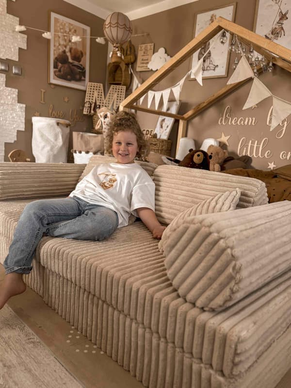 Stor trekant til Waffle Carmel-sofaen