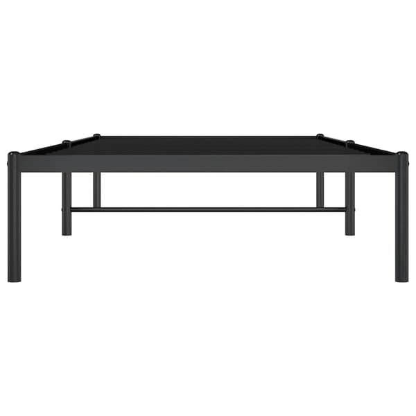 vidaXL metalsengestel sort 90x200 cm