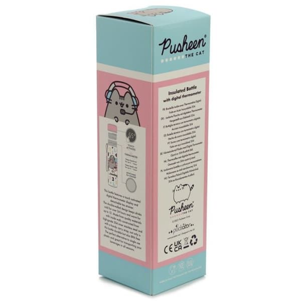 PKBOT149 Pusheen Game Termosflaska med Termometer