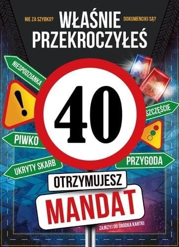 Syntymäpäiväkortti 40