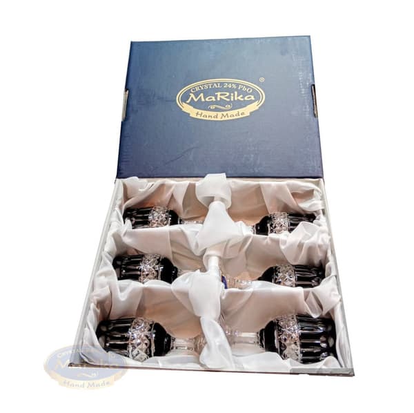 Sorte krystal vodkaglas 25 ml franske