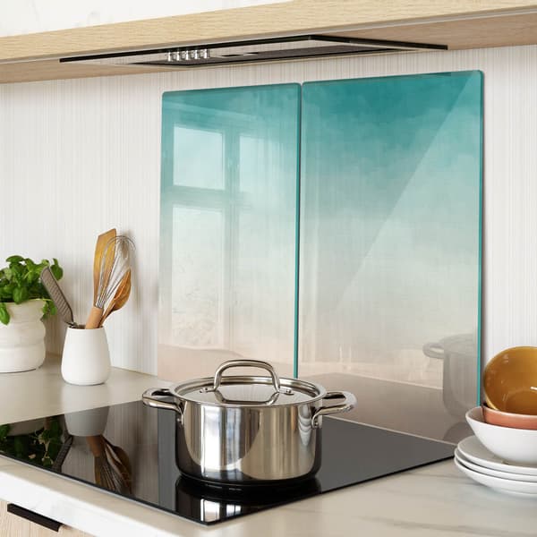 Dekorative glasplader til servering af snacks abstrakt 2x30x52 cm