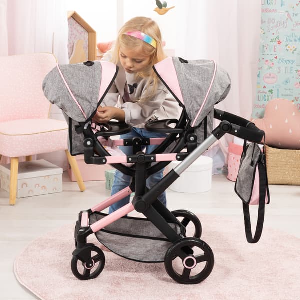 Bayer Design Xeo Twin dockvagn grå 26733AA