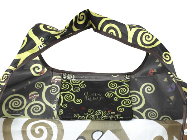 Carmani, polyester, foldbar indkøbspose 40x70cm - Klimt/Livets træ