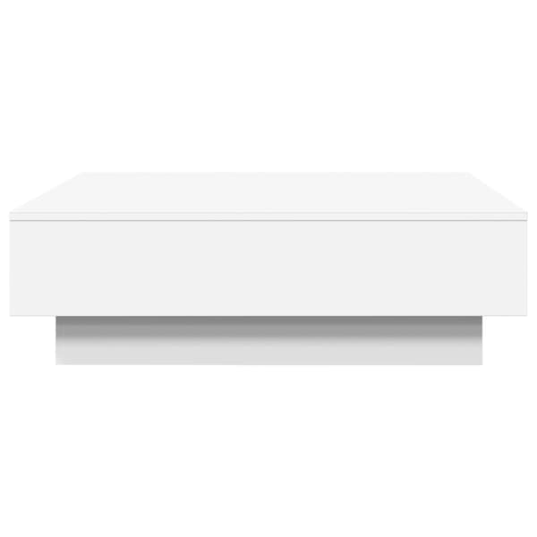 vidaXL sofabord, hvid, 90x90x28 cm, spånplade