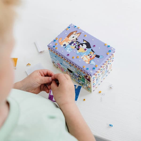 Blå mosaik smykkeskrin