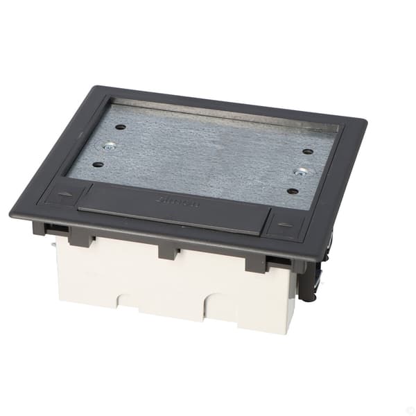 2-moduls gulvboks, 4-fold K45, dybde 70 mm + SM202/9, Conne grafit