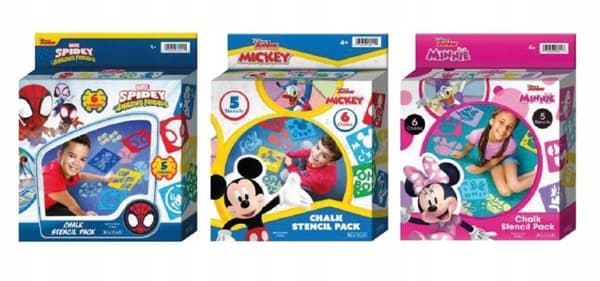 JOHN CHALK MED MINNIE, SPIDEY, MICKEY 5641 STENCIL