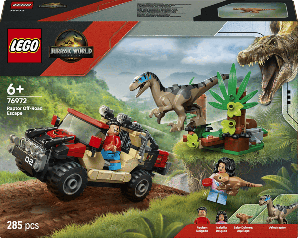 LEGO Jurassic World Raptor Escape 285-delars set (76972)
