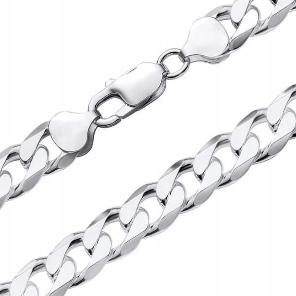 Silver Herrarmband 925 SILVER Diamantpläterad 7mm FULL