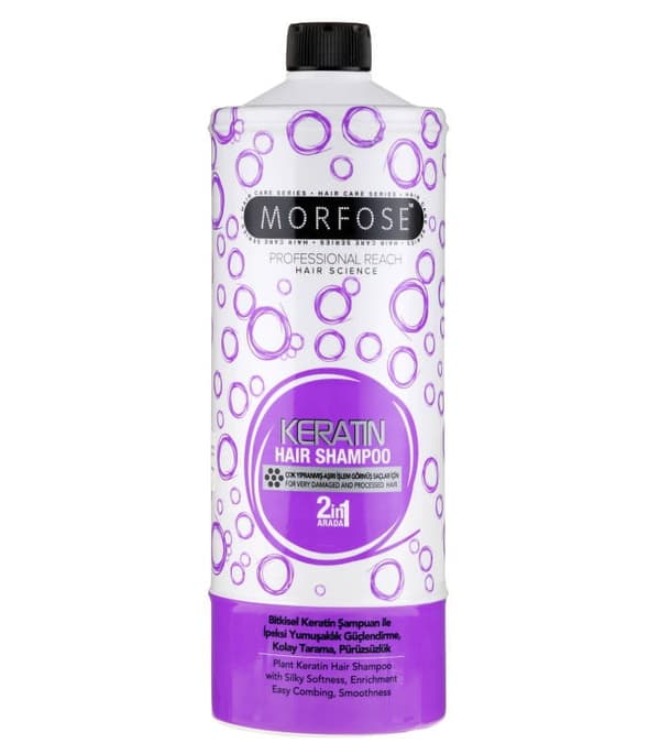 Morfose Keratin Shampoo 1000 ml til skadet hår