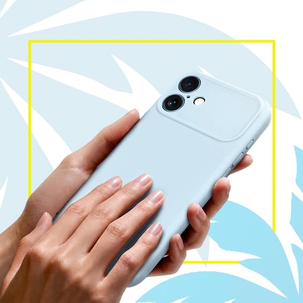 UrbanPalm iPhone 17 Silikone Etui til MagSafe, Dueblå
