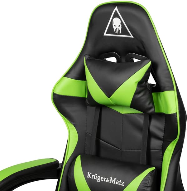 Kruger & Matz GX-150 Sort/Grøn Gamingstol