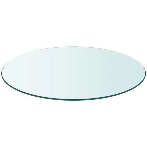 vidaXL glasbordplade, rund, 700 mm