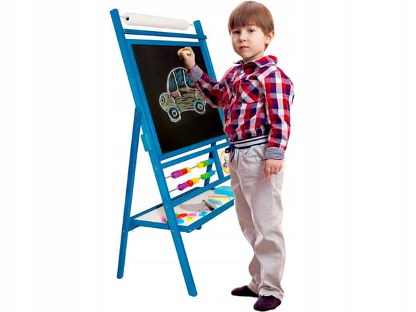 Magnetisk kridttavle, træ, papir, abacus, dobbeltsidet, gratis