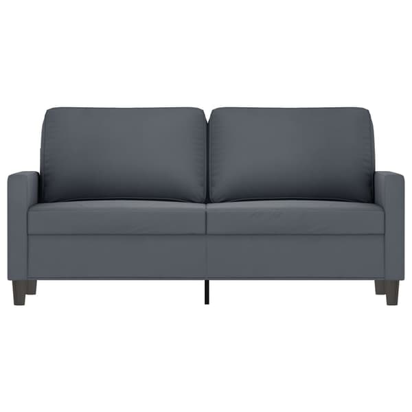 vidaXL 2-sitssoffa mörkgrå 140 cm klädd i sammet