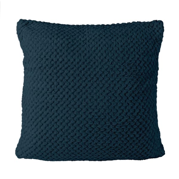 Jacquard pudebetræk 40x40, marineblå