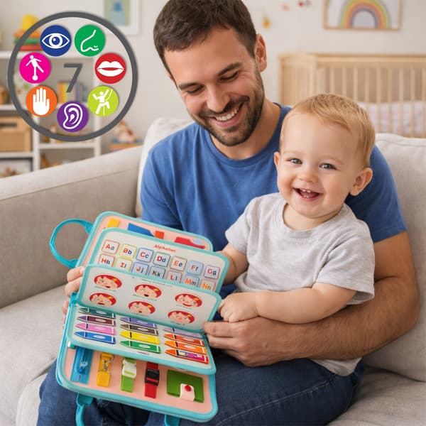 [pacza] Montessori Sensory Manipulative Book Z3352
