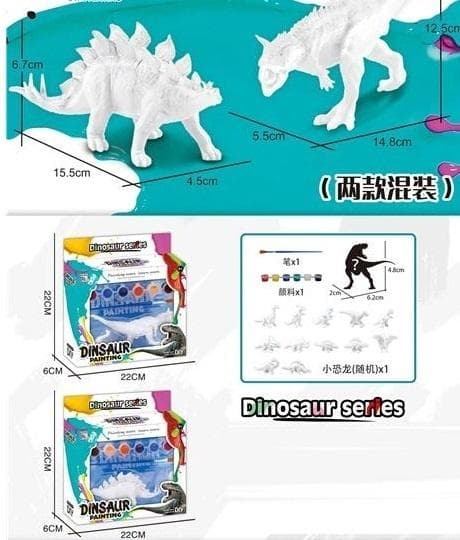 Dinosaur til maling MIX