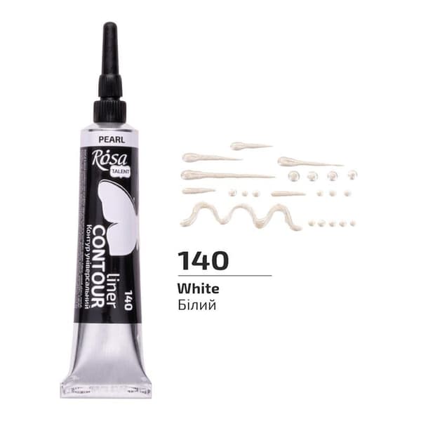 Akrylmaling kontur universal perlehvid 20ml