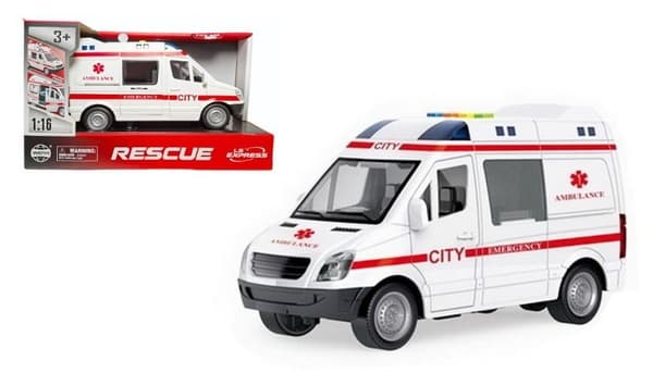 Ambulans med ljus och ljud
