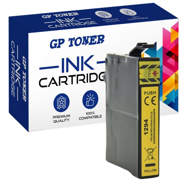 Muste Epson T1294 GP-E1294Y -laitteeseen