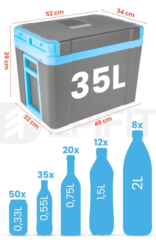 Epifit MasterCold-35L bærbar bilkøletaske