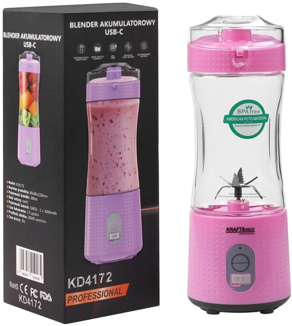 Blender akkumulator USB-C 380ml / 2x3000mAh KD4172