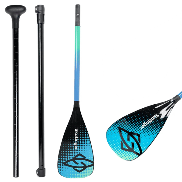 SKATINGER Glasfiberpaddel 215 cm Blå